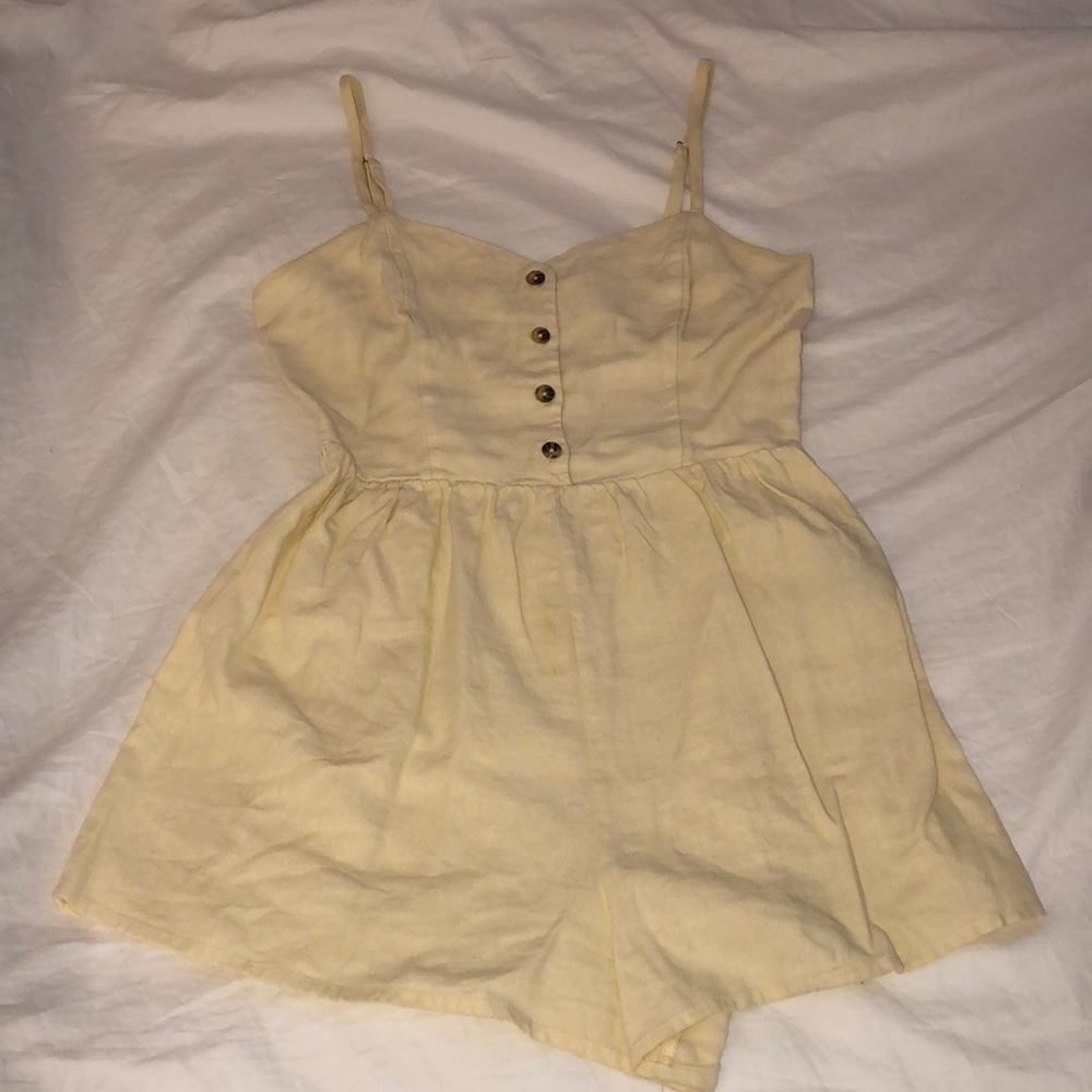 forever 21 Light yellow romper
